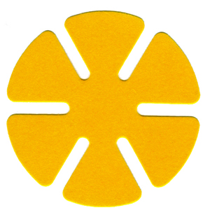 Plastic Pads (CR39) - Yellow Polishing For High Index Plastics 89mm