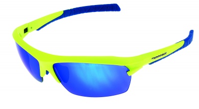 Racer Extra Large 70-14mm - Matt Neon Yellow & Grey/Blue Mirror